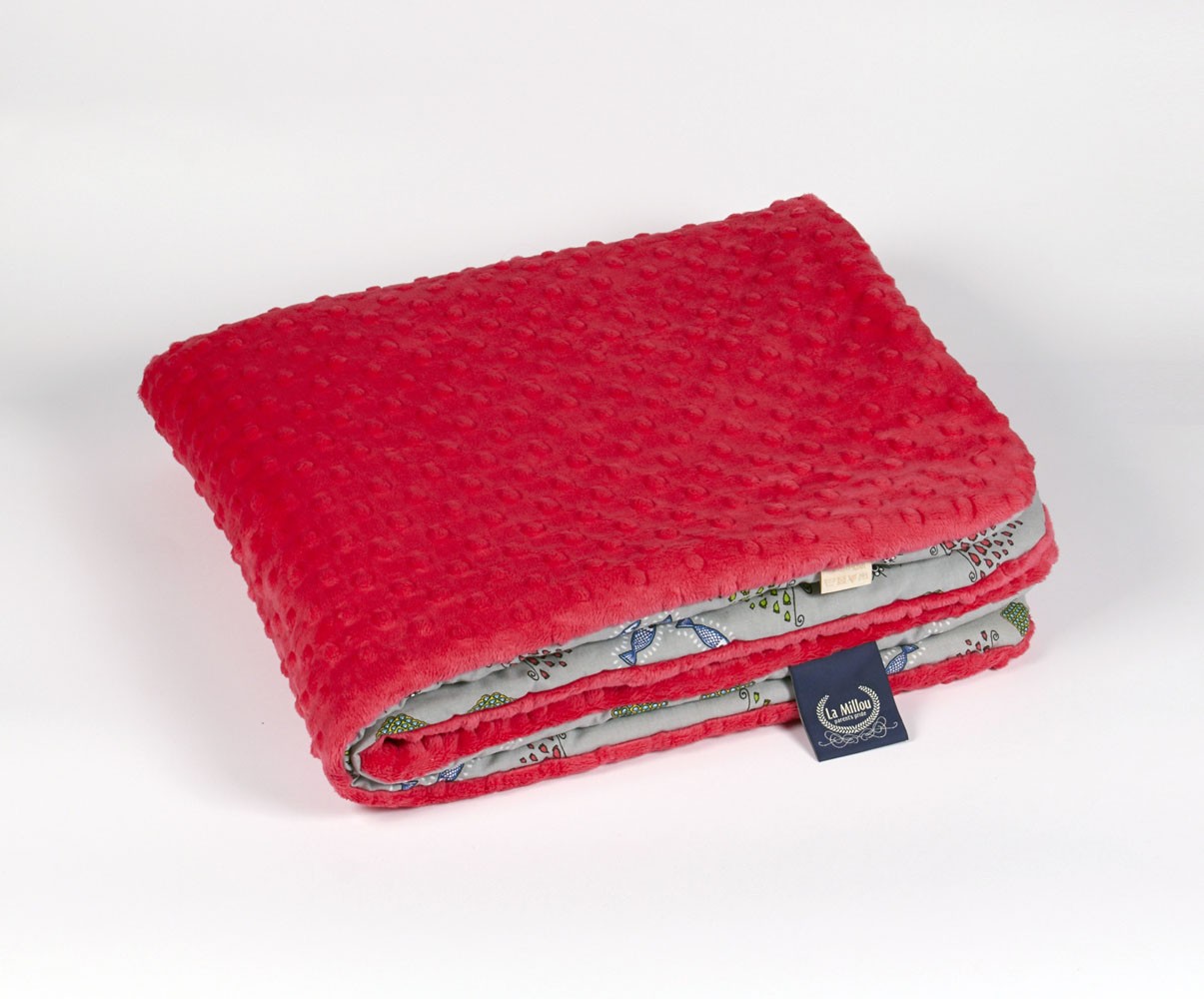 Kocyk by Anna Mucha GREY/ARBUZ 70x80 cm