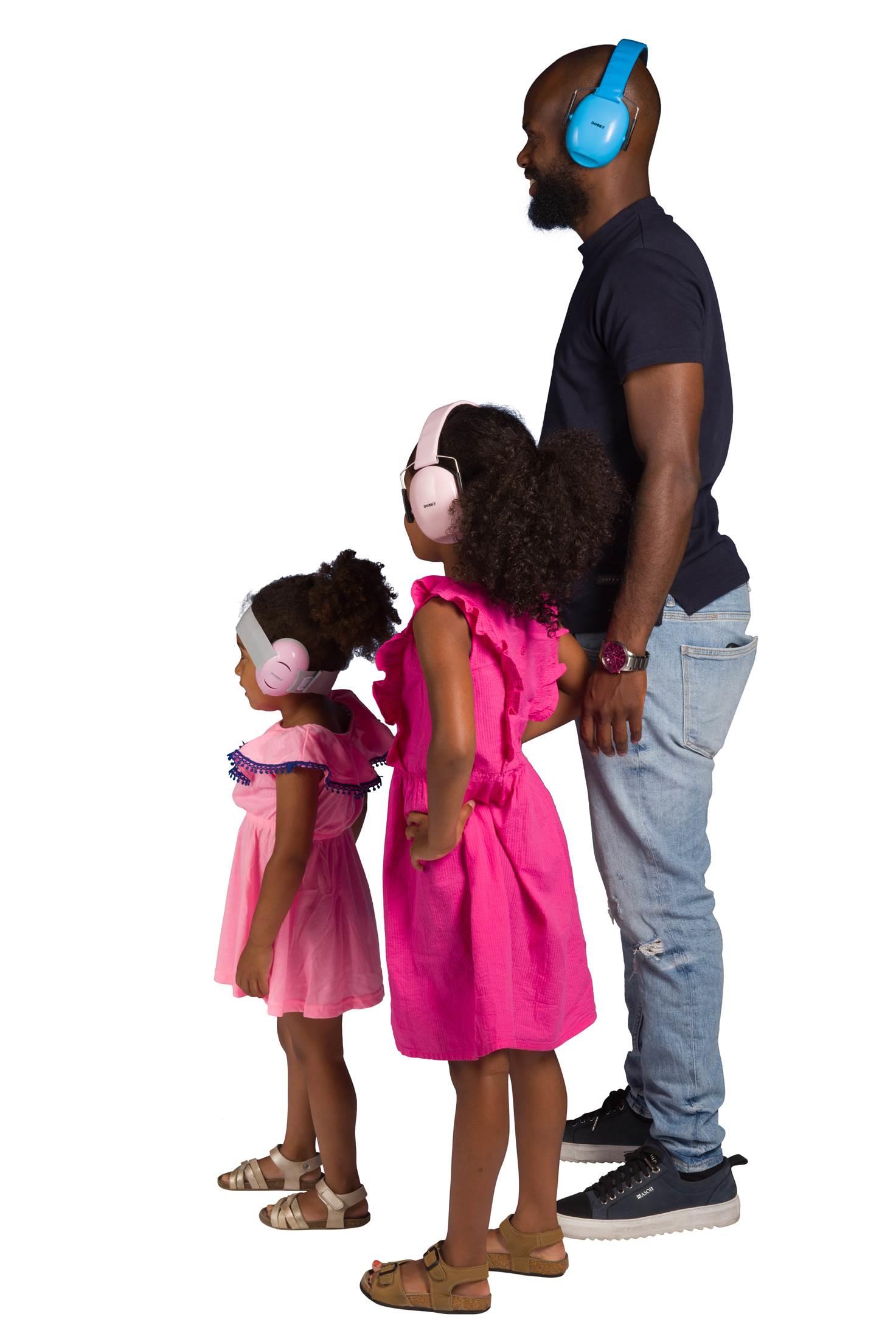 DOOKY Słuchawki ochronne Baby Earmuff pink 0-3 l