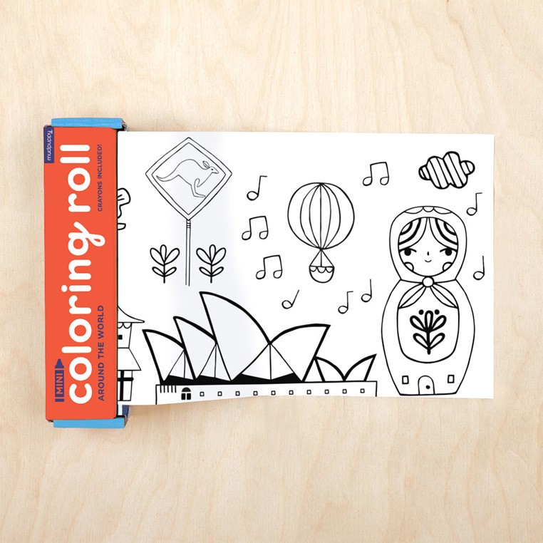 Mudpuppy Kolorowanka w rolce Dookoła Świata 76cm 3+