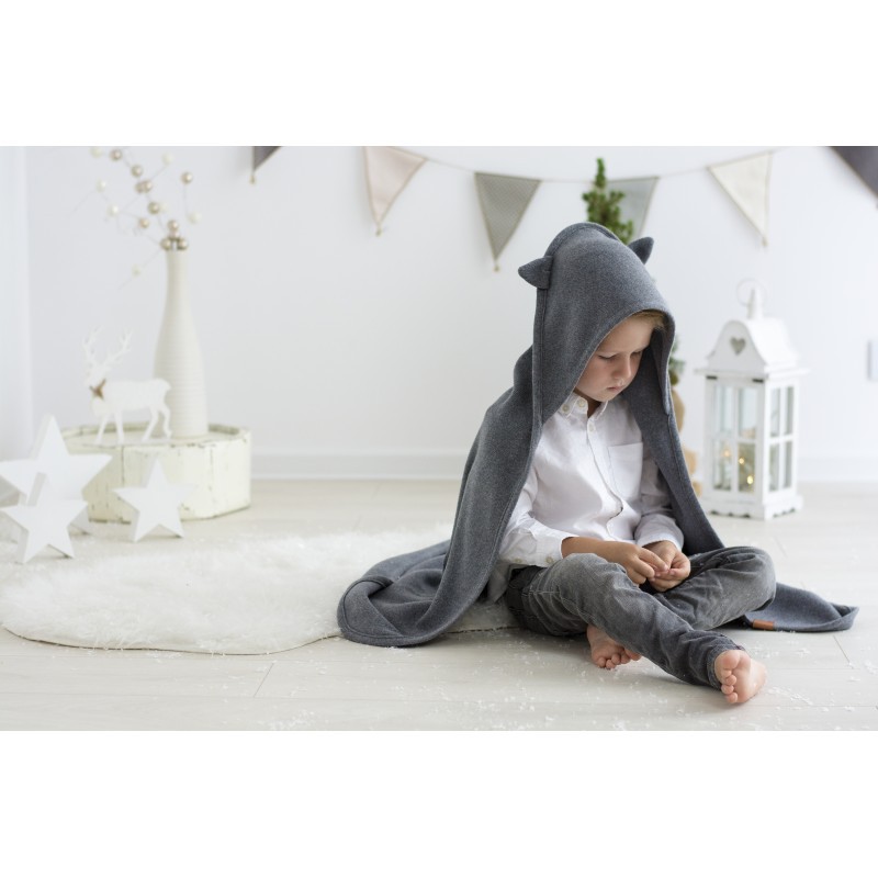 Effii Kocyk Kaszmirowy z Uszkami Grafitowy 0+