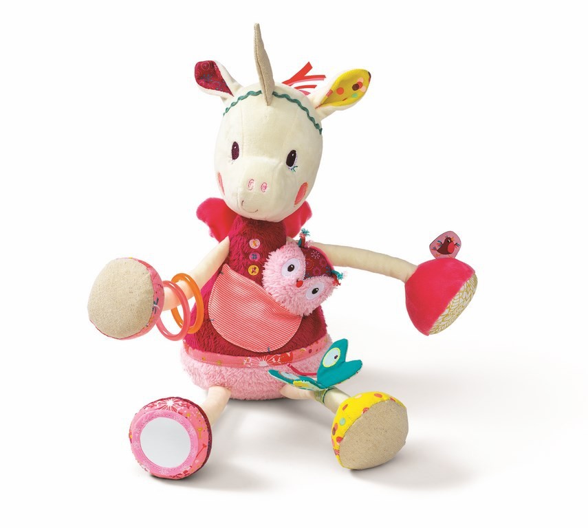 Lilliputiens Przytulanka Jednorożec Louise Wielofunkcyjna 3m+