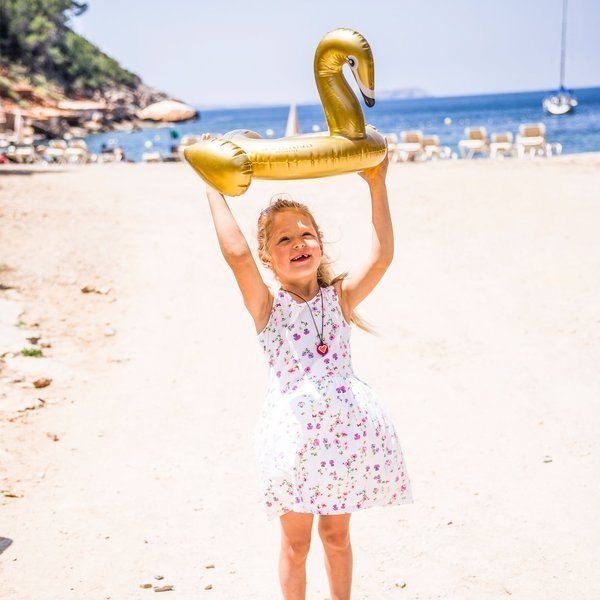 The Swim Essentials Dmuchany Łabędź Złoty 120cm 3+