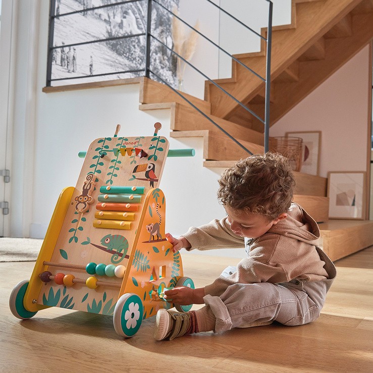 Janod Pchacz Edukacyjny Tropik 12m+