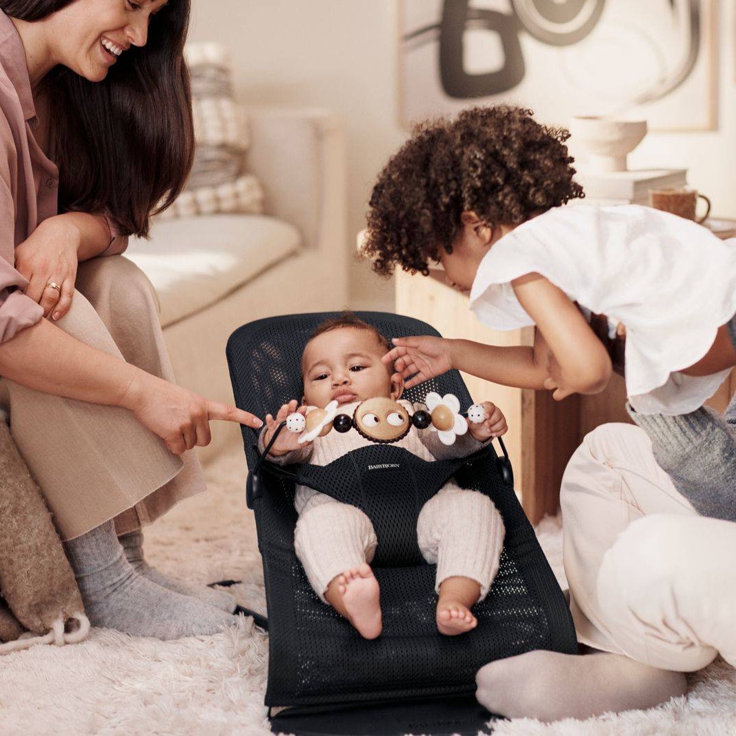 Babybjorn Zabawka Googly Eyes Black White | 0+