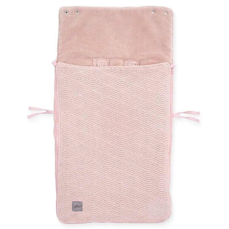 Jollein Śpiworek River Knit do Wózka/Fotelik 0+ Pale Pink