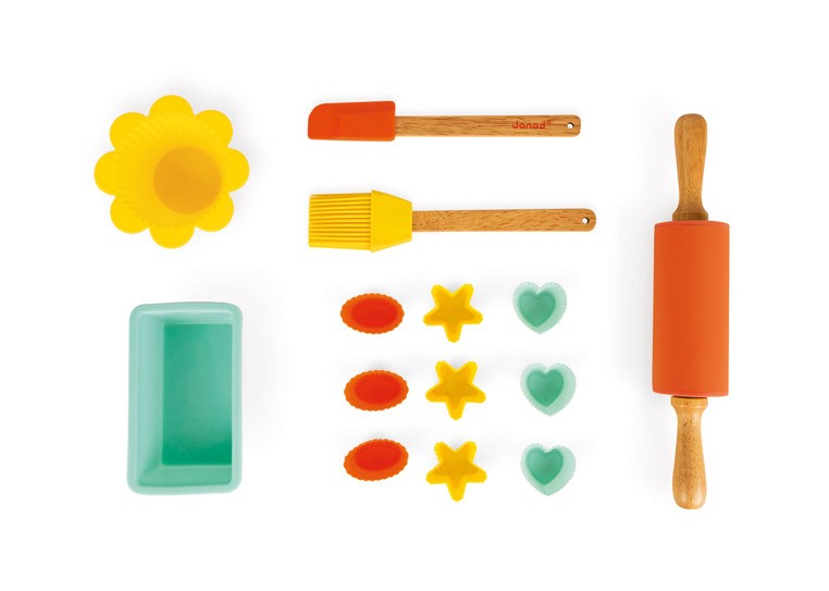 Janod Zestaw do pieczenia ciasteczek Happy Day 14el 3+