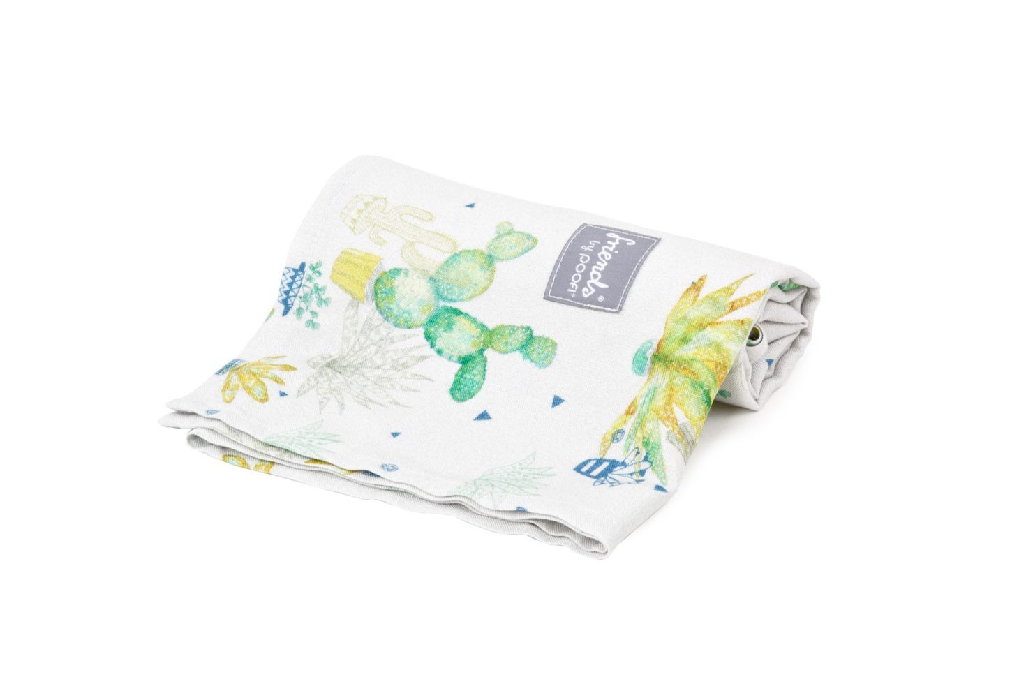 Poofi Otulacz Bambusowy TROPICAL Kaktusy 120x120