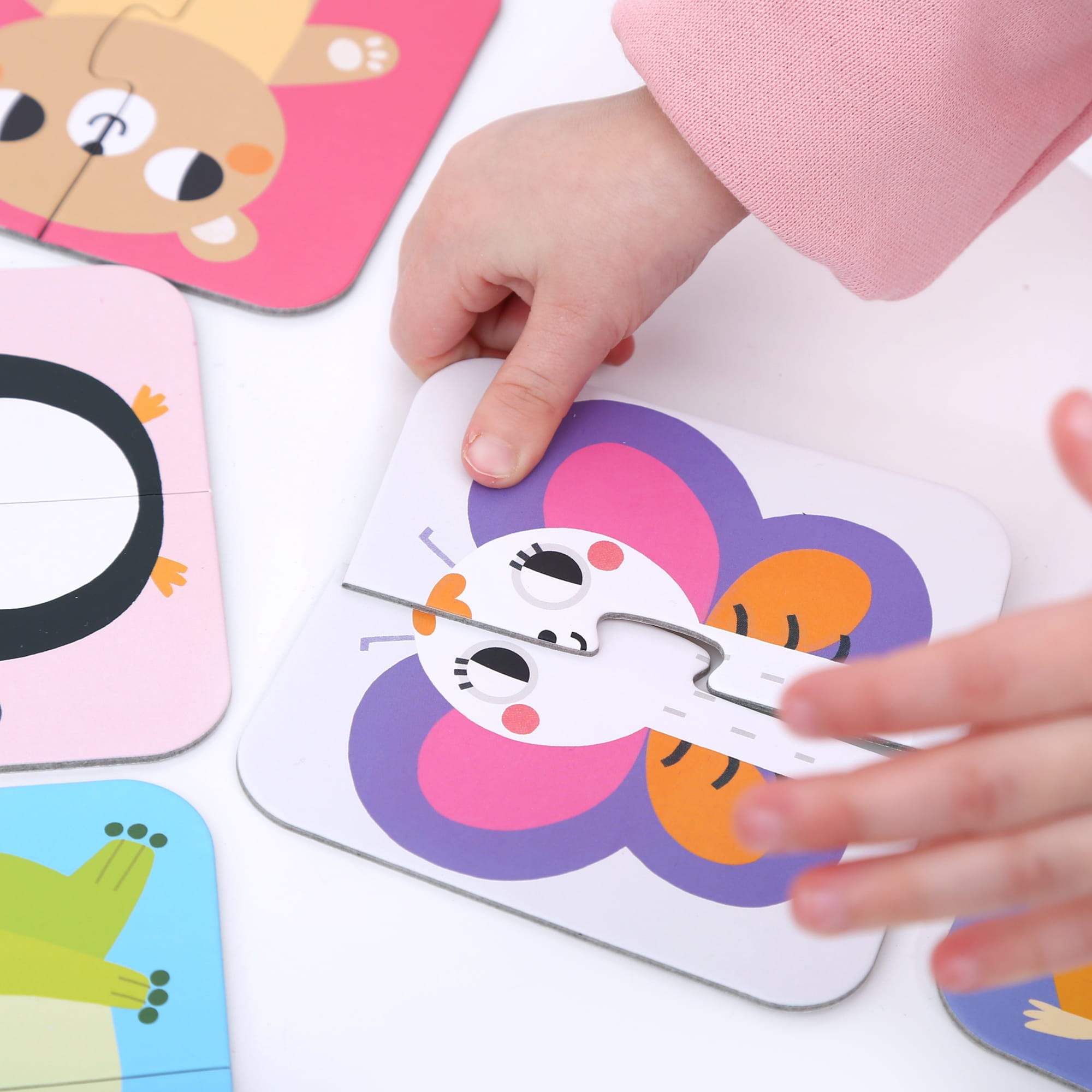 Czuczu Puzzle Zwierzątka Połówki 16el 18m+