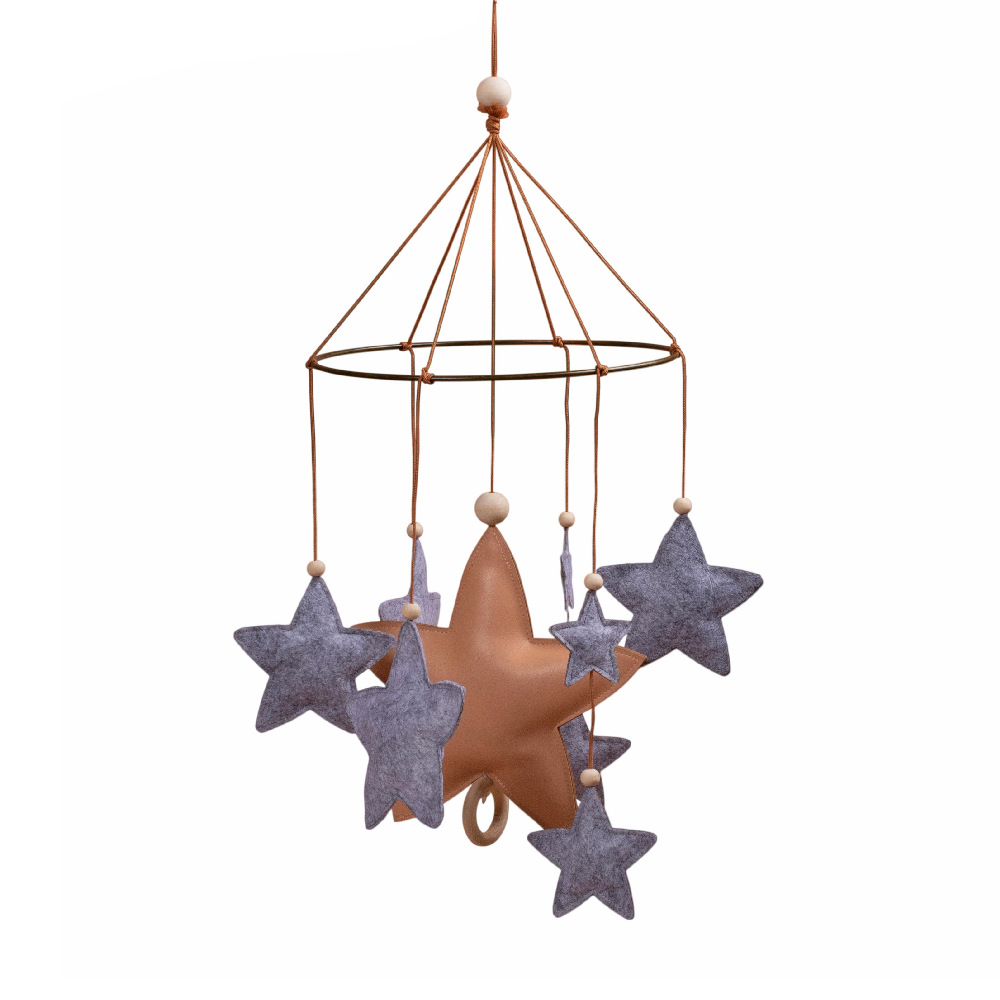 Filibabba Karuzela Gwiazdki Grey Melange 0+