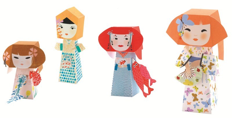 Djeco Składanki Papierowe LALECZKI 4+ | Zestaw Kreatywny