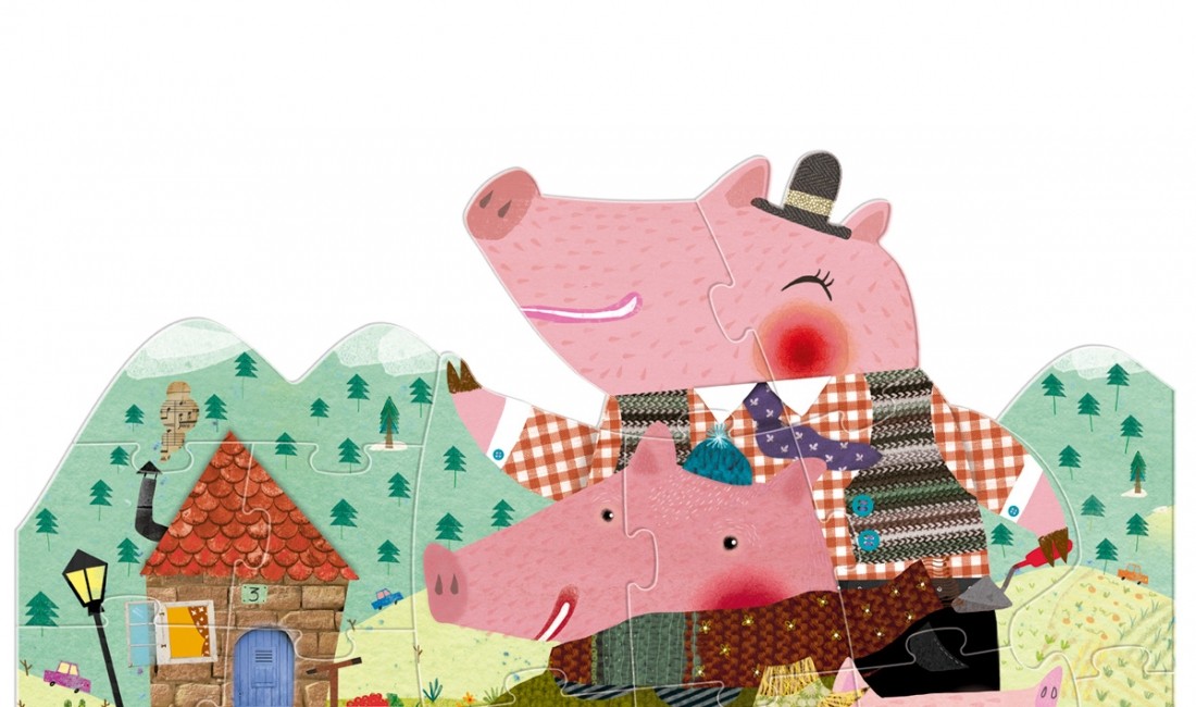 Londji Puzzle Trzy Małe Świnki 100el 3+