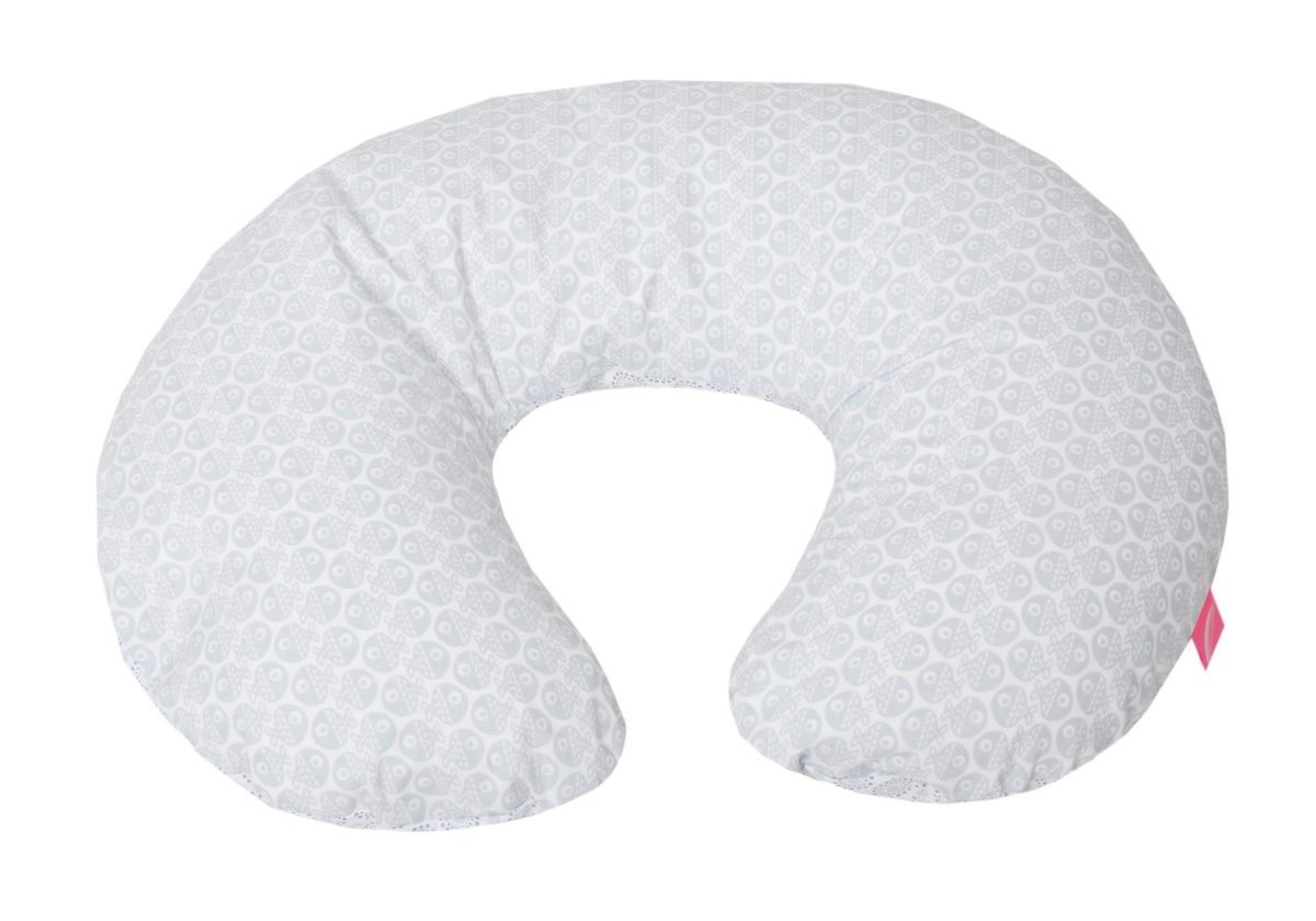 Motherhood Poduszka Fasolka orkiszowa Niebieskie rybki