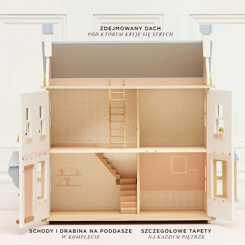 Le Toy Van – Drewniany domek dla lalek Mayberry Manor FSC – 3+