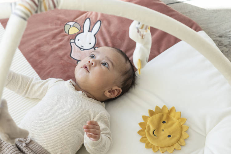 Tiamo Miffy Mata Edukacyjna z Pałąkiem Fluffy Pink 0+