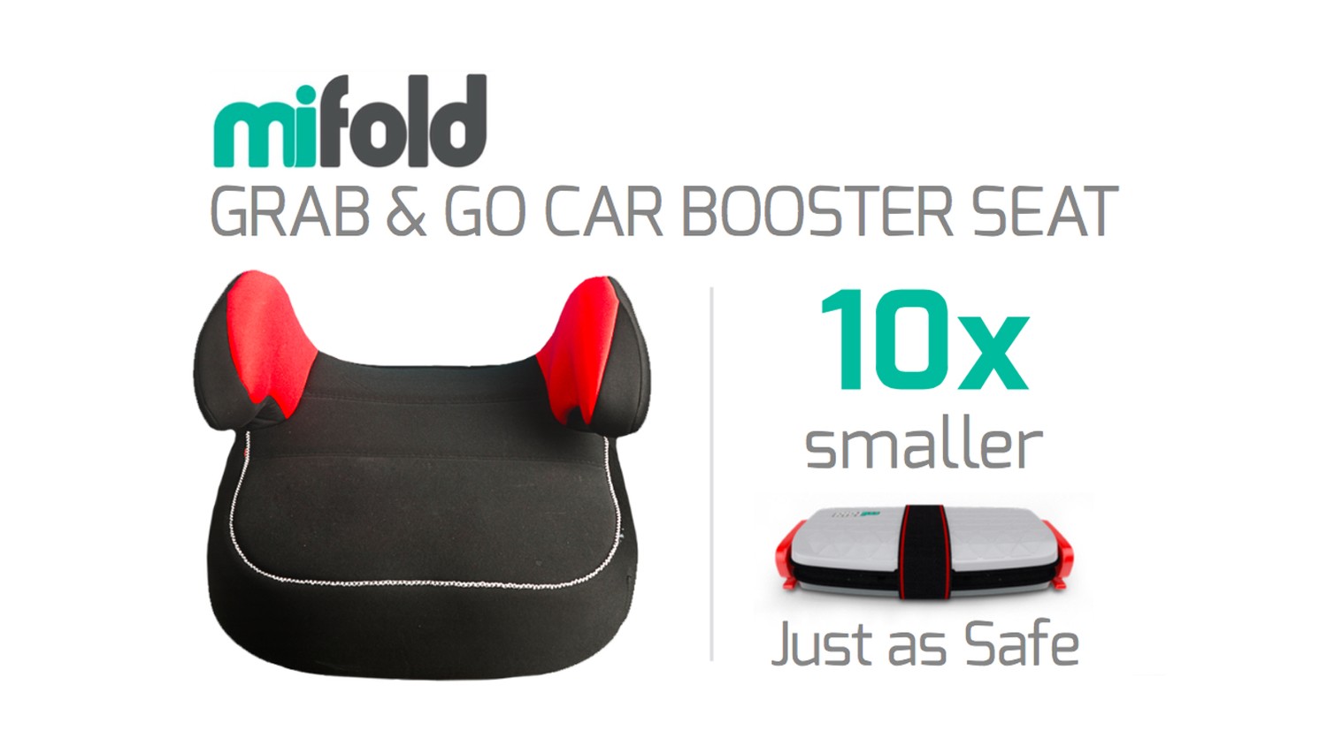 Mifold Kompaktowe Siedzisko Samochodowe Zielone 4+ lat