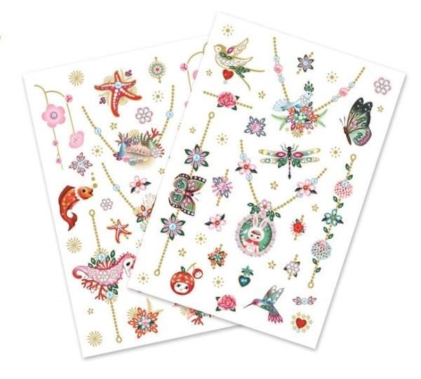 Djeco, Tatuaże metaliczne KLEJNOTY FIONY