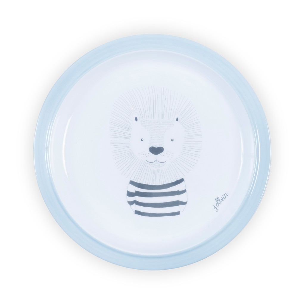Jollein Talerzyk Wild Animals Błękitny 1+