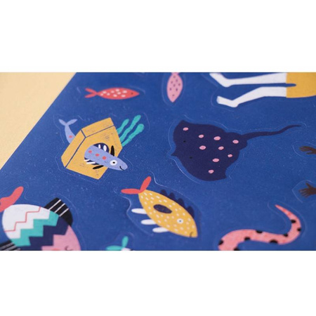 Londji Naklejki Wielorazowe Morze 150 el 3+