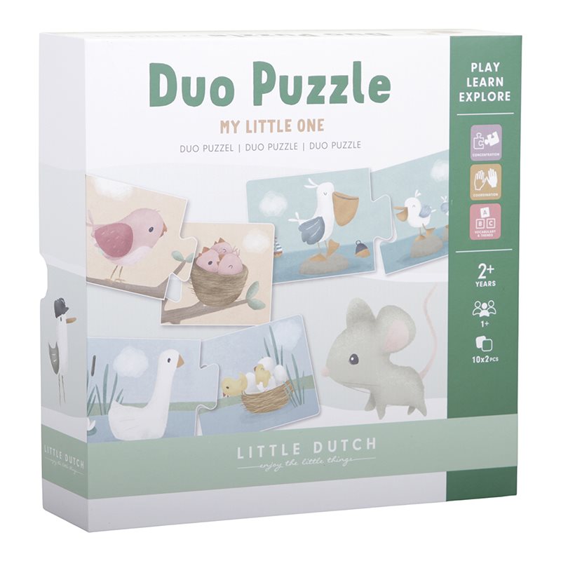 Little Dutch,  puzzle Duo Flowers & Butterflies
