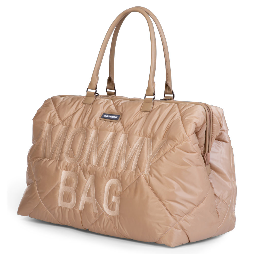 Childhome Torba Mommy Bag Pikowana Beżowa | Organizer