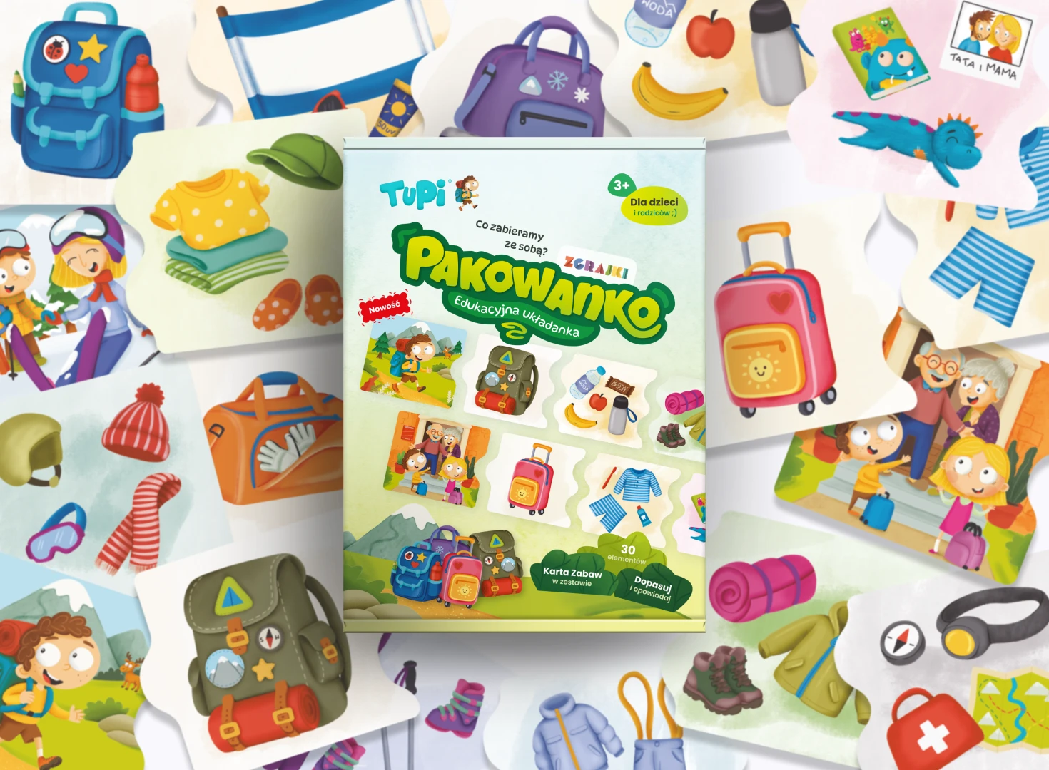 Kraina Relacji Zgrajki Pakowanko Drewniana Układanka 3+