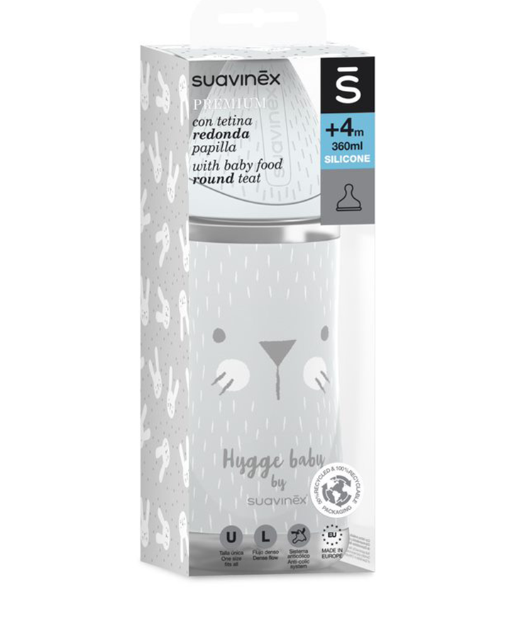 Suavinex Butelka HYGGE 360° Kotek 360ml 6m+