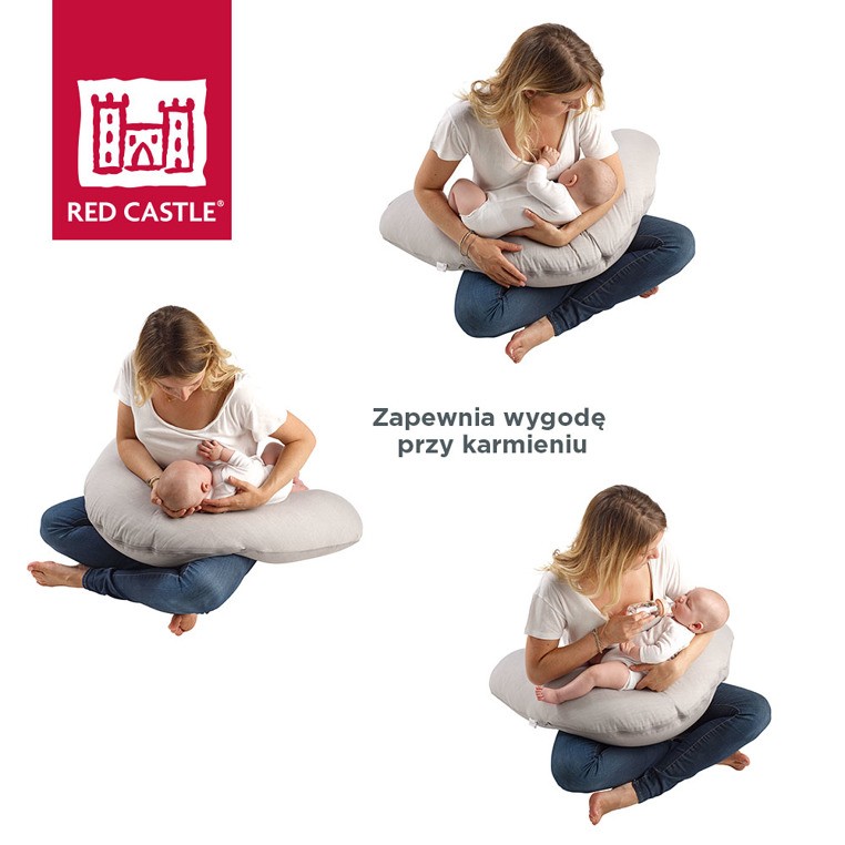 Red Castle Poduszka Rogalowa Big Flopsy Fleur de coton White