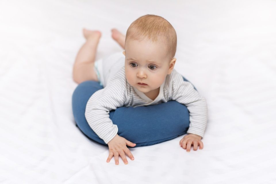 Poofi Poduszka Stabilizacyjna Organic Denim dla Niemowląt 0+