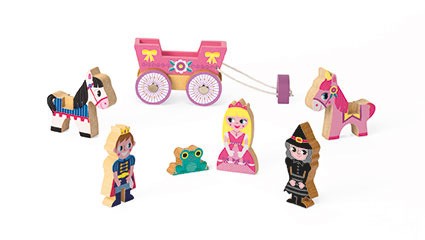 Janod Księżniczka Zestaw Drewniany Story 7el 3+