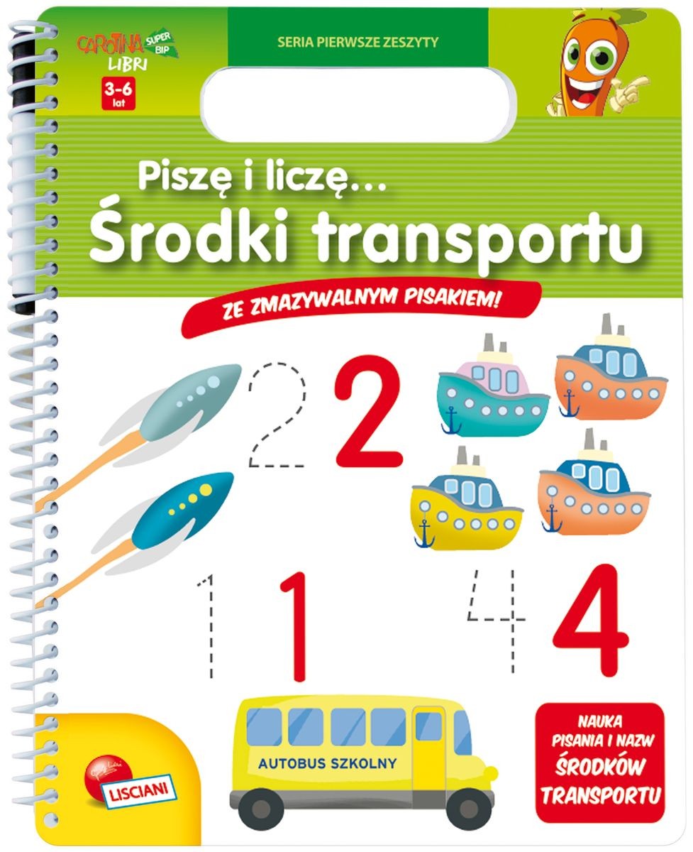 Carotina Piszę i liczę środki transportu 32 str. 3+