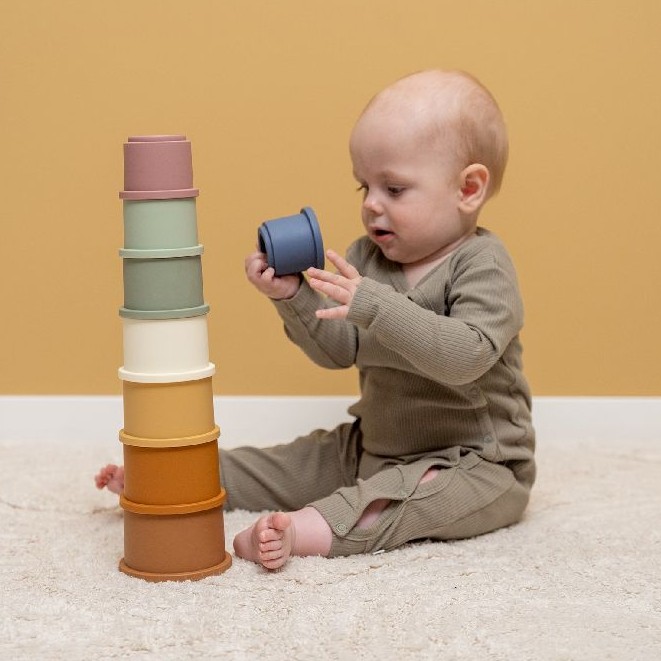 Little Dutch Kubeczki Vintage Stackable Cups 6+m