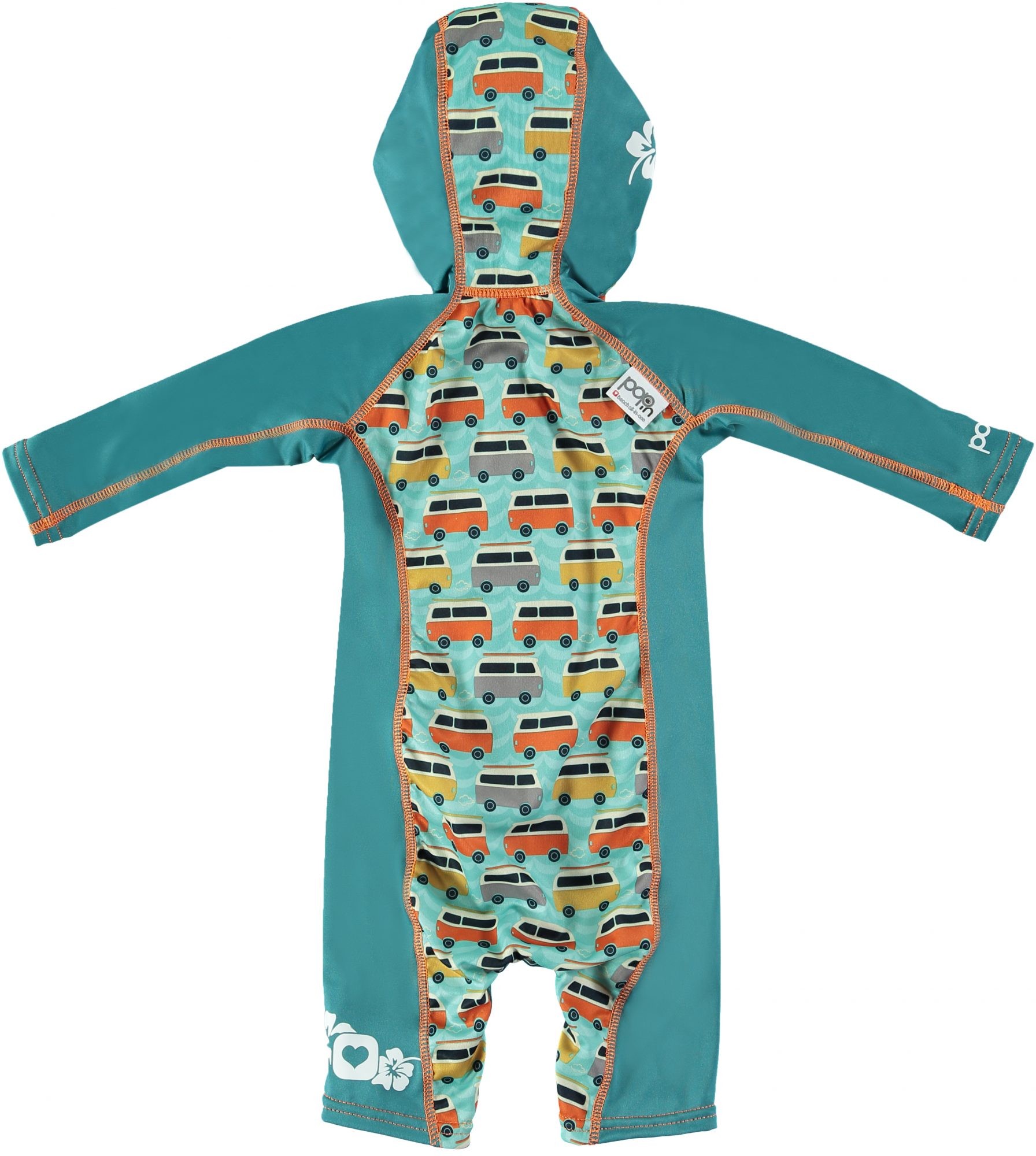 Close Kombinezon plażowy All-in-one Campervan Green 12-18 mies.