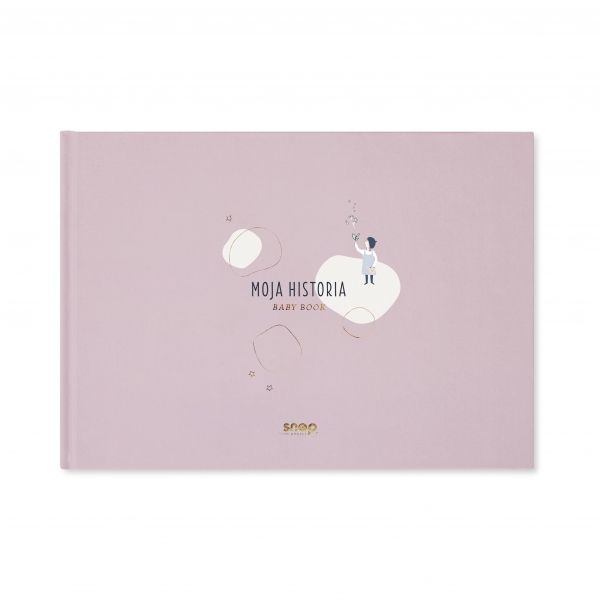 Snap the moment, Album na zdjęcia dla dziecka "Moja historia" Róż