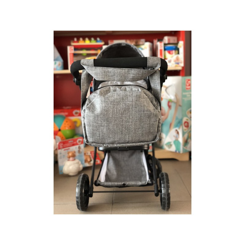 Barrutoys Wózek głęboki Grey melange 3+