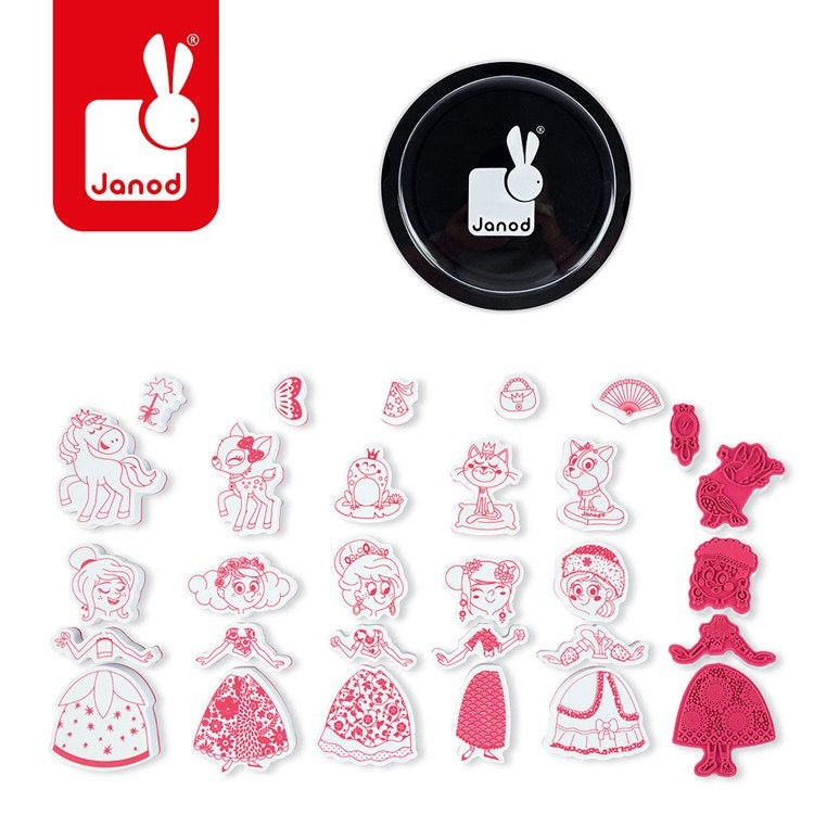 Janod Zestaw Stempelki Pokaz Mody 4+ Kreatywny