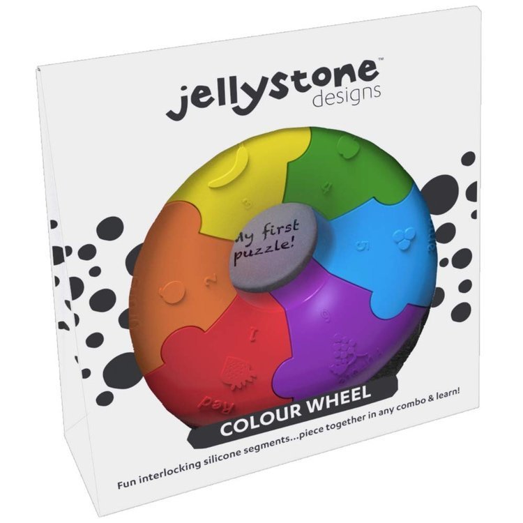 Jellystone Designs Puzzle Sensoryczne Tęczowe Kółko 1+