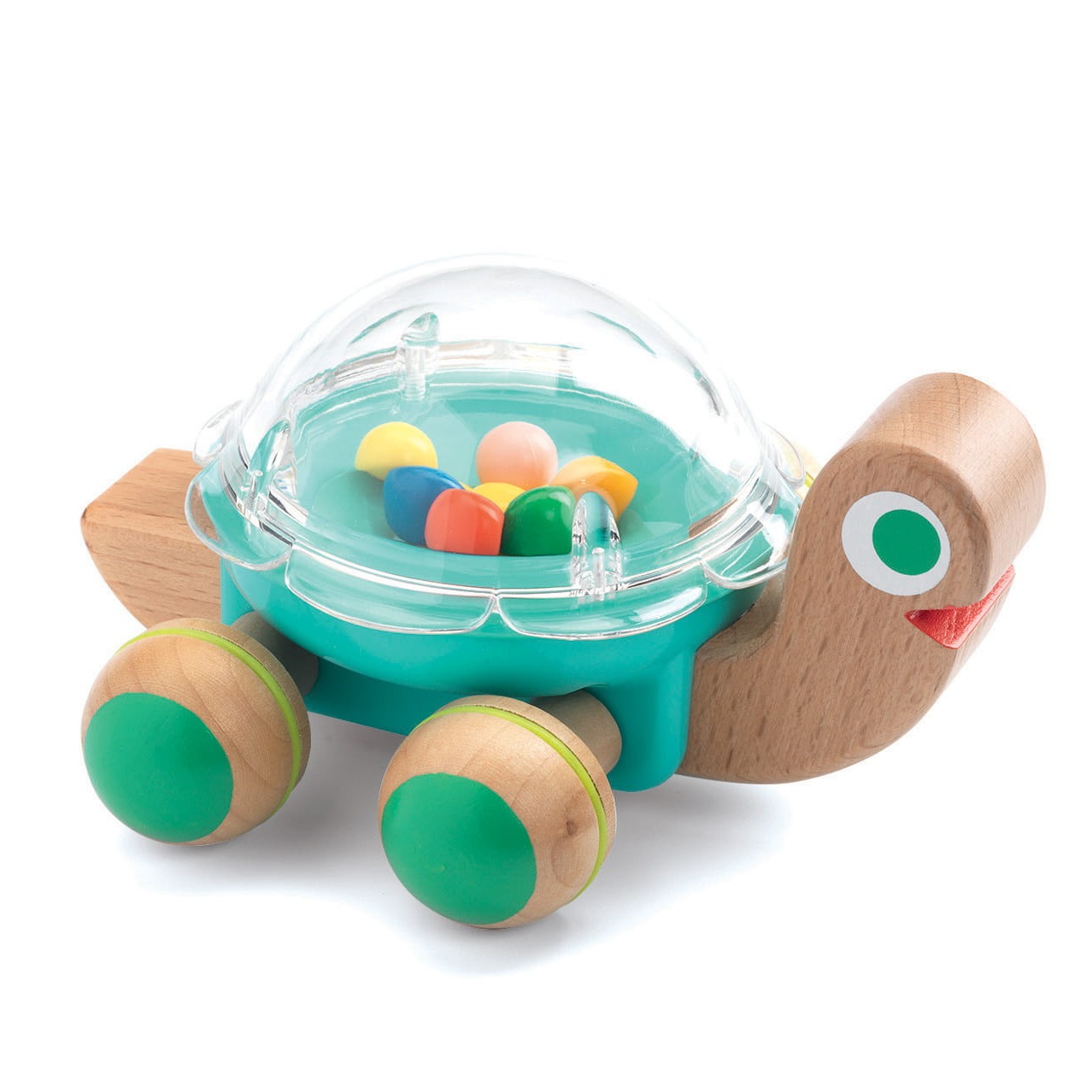 Djeco Drewniana zabawka Lola na kółkach 12m+