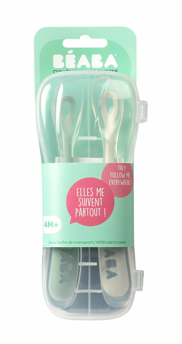 Beaba Zestaw łyżeczek silikonowych 2 szt. 4m+