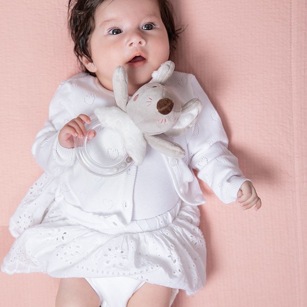 Tiamo Grzechotka Myszka Baletnica Szara od urodzenia