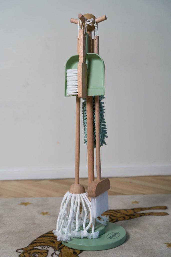 DANTOY Drewniany zestaw do sprzątania 