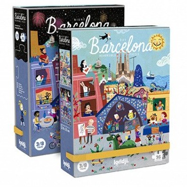 Londji Puzzle Dwustronne Barcelona 36el 3+