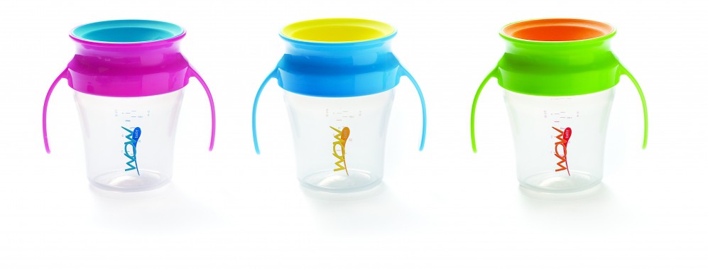 WOW Baby Kubek Niekapek 360° Różowy 9+ m