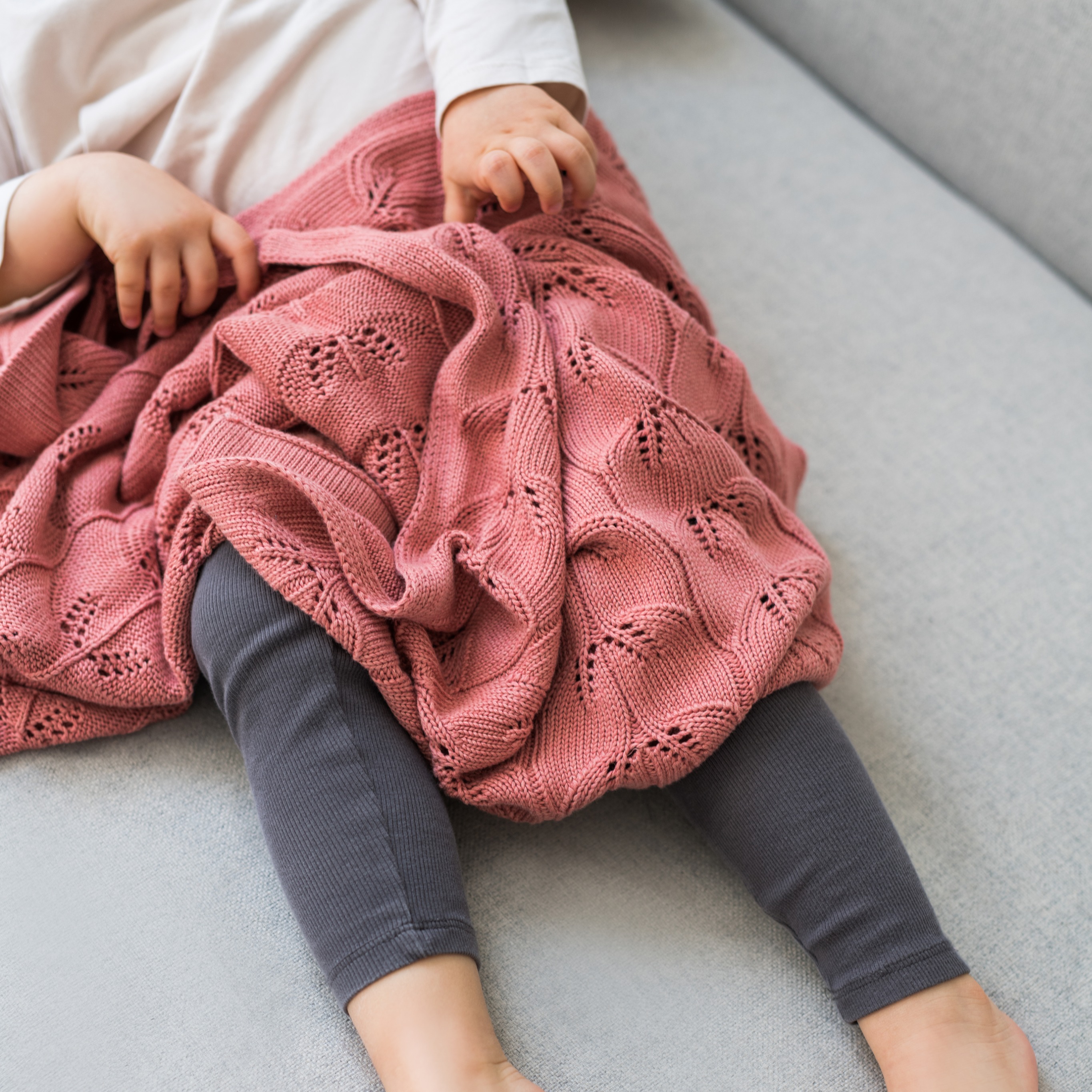 Poofi Kocyk bambusowy Milano herbaciana róża 0+