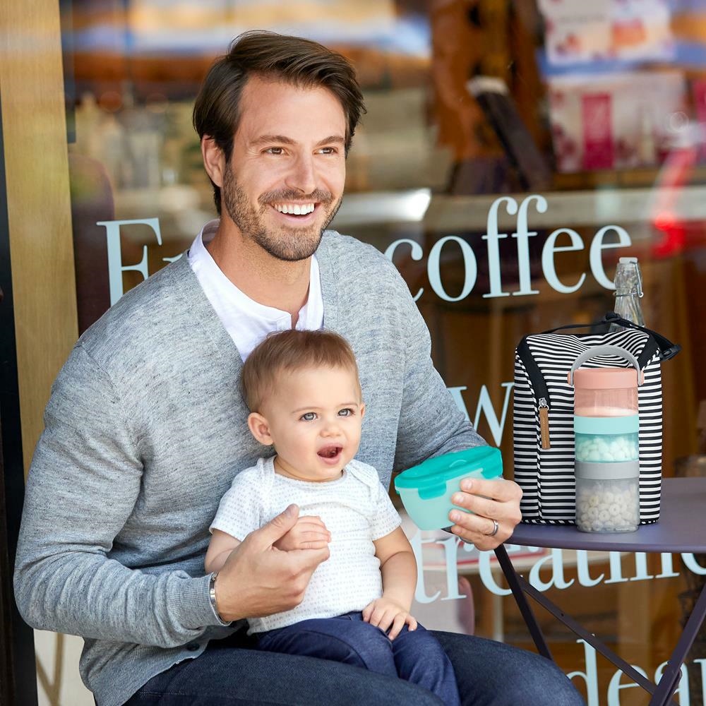 Skip Hop Zestaw Pojemnik + Łyżka Easy-Serve 3m+