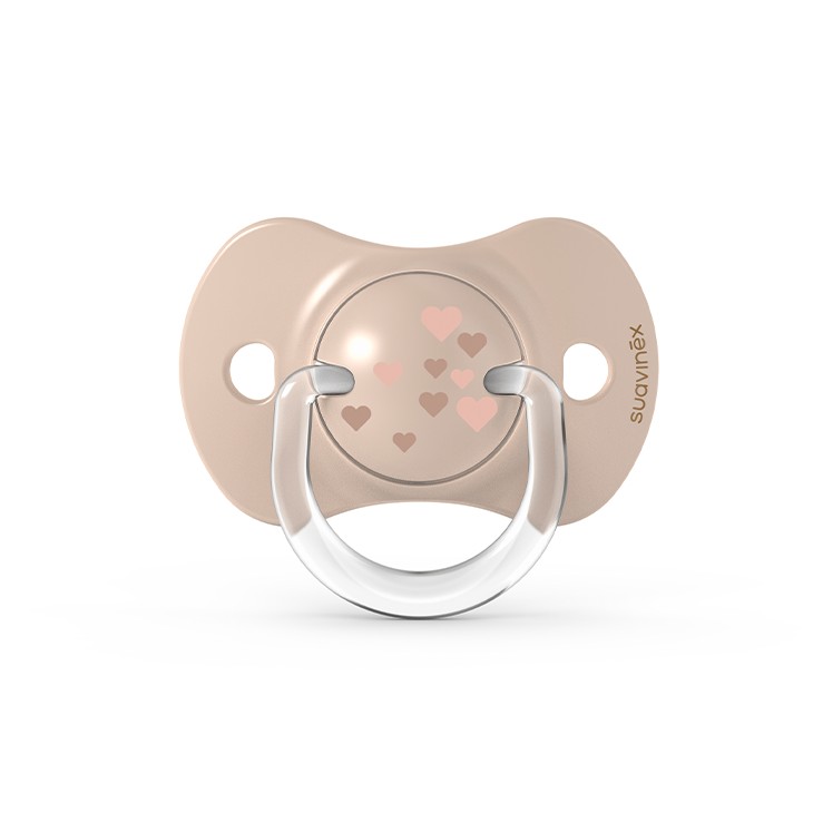Suavinex Smoczek fizjologiczny SX PRO 6-18M - beżowe serce