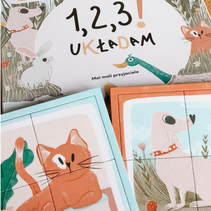 Wspomagajki 1,2,3! Układam Moi mali przyjaciele 1+