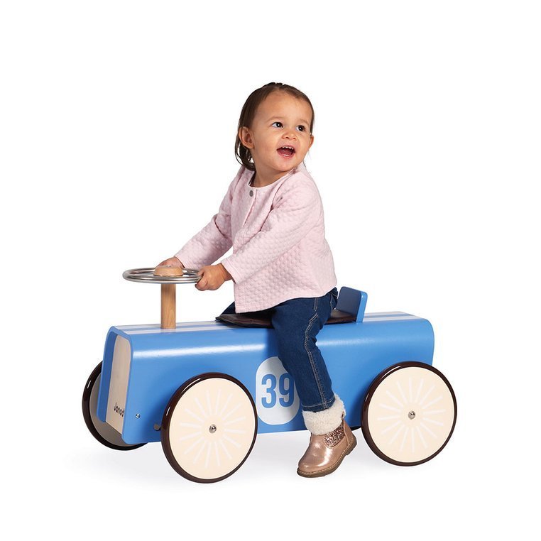 Janod, Drewniany jeździk retro Bolid wyścigowy