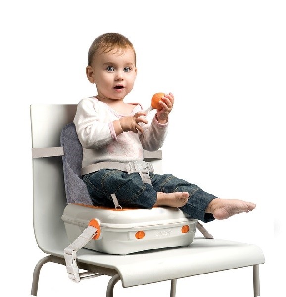 BenBat Krzesełko Podróżne 2w1 YummiGo Grey/Orange 0+