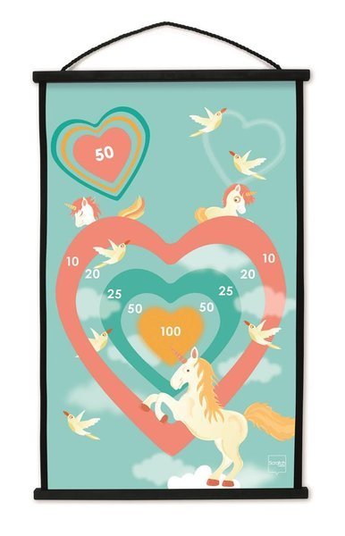 Scratch Rzutki Jednorożec Dwustronna Tarcza 3+