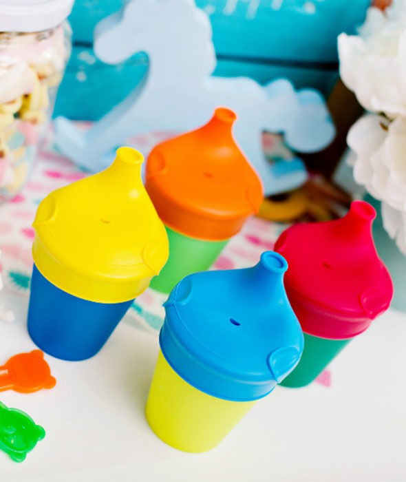 KIDodo Nakładki na Kubki Niebieska + Czerwona 9m+